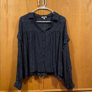 Gimmicks Ruffle Button Up